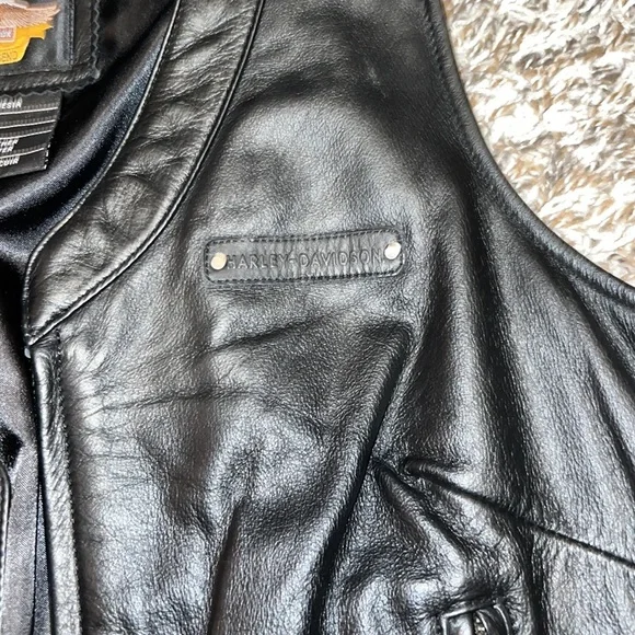Leather Harley Davidson Vest - Picture 5 of 5